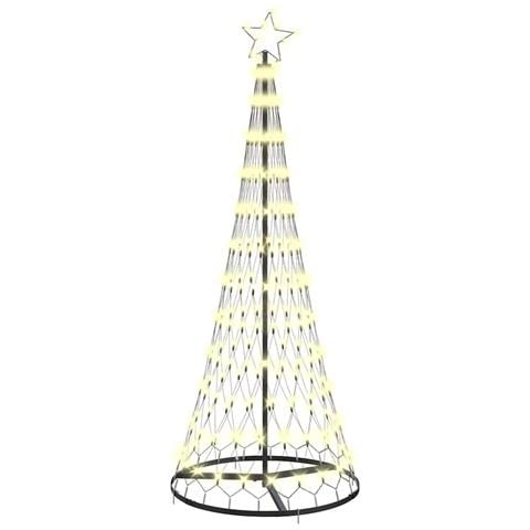 Albero di Natale LED Bianco caldo 71 x 71 x 184.5 cm Metallo - Foto 1