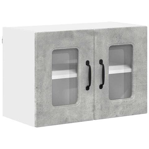 Pensile cucina Grigio cemento 60 x 31 x 40 cm Legno multistrato - Foto 1