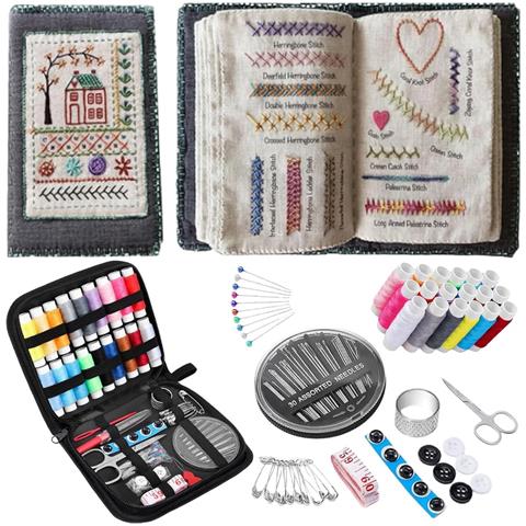 Kit Completo Per Ricamo Fai-da-te Da 90 Pezzi Con Libro Di Punti - Set Di Base Per Cucito A Mano - Foto 1