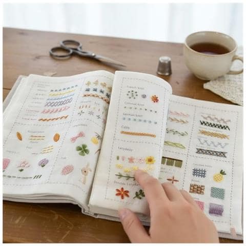Kit Completo Per Ricamo Fai-da-te Da 90 Pezzi Con Libro Di Punti - Set Di Base Per Cucito A Mano - Foto 2