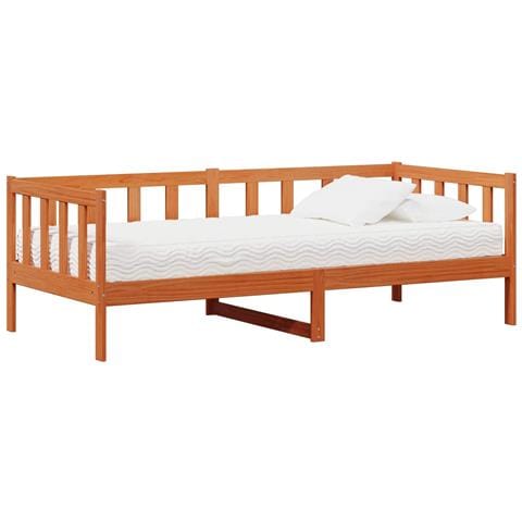 Letto Giorno con materasso Marrone Cera e Bianco 90 x 200 cm - Foto 2