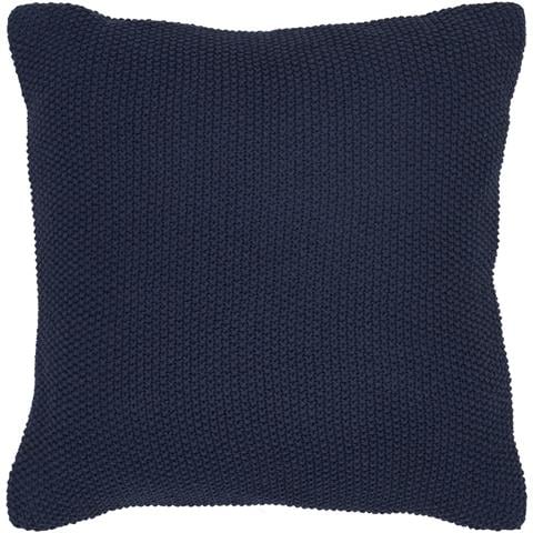 Cuscino Santos In Cotone Riciclato Blu Notte 45×45 Cm - Foto 1