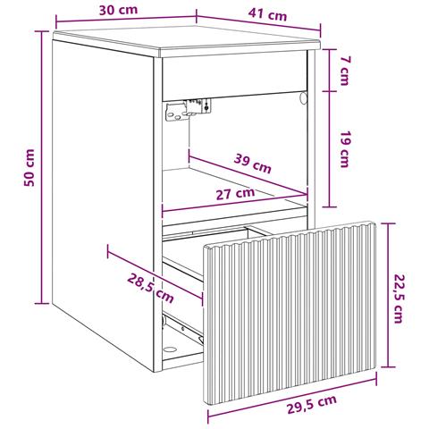 Mobile da Bagno Rovere Fumo 30 x 41 x 50 cm - Foto 8