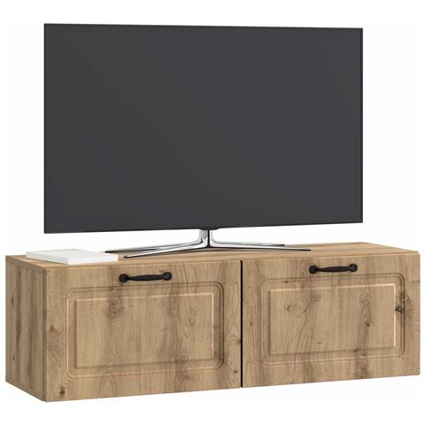 Mobile Porta TV da Muro Rovere Artigianale 98 x 31 x 30 cm - Foto 2