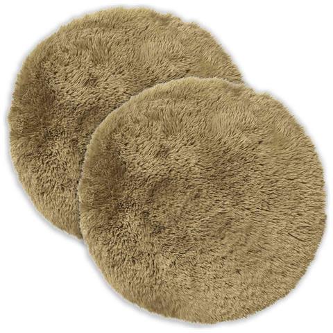 Cuscino con cuscino HEERLEN 6 pz Grigio Chiaro Fleece PV - Foto 1