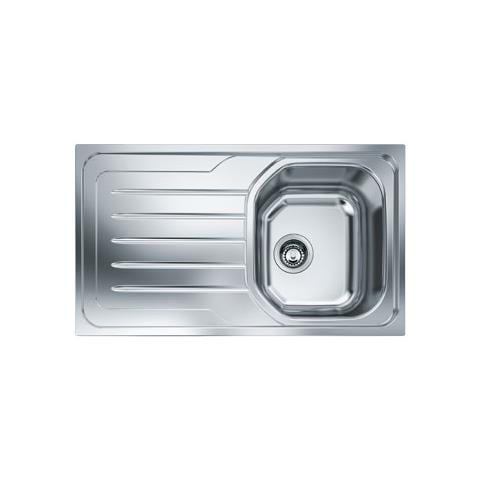 Lavello OLX611L SX 1 Vasca Gocciolatoio a Sinistra Dimensioni 86 x 50 cm Colore Inox Satinato Serie Onda Line - Foto 1