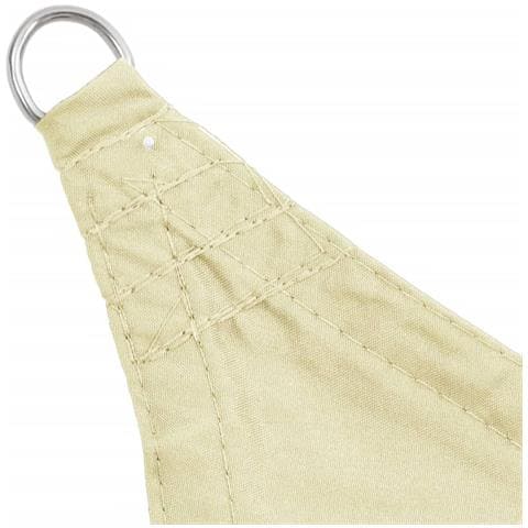 Parasole a Vela Oxford Triangolare 5x5x5 m Crema - Foto 2