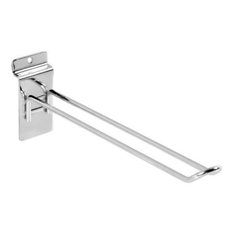 Gancio Cromato Doppio Cm 30 Per Scaffali Doghe - Foto 1