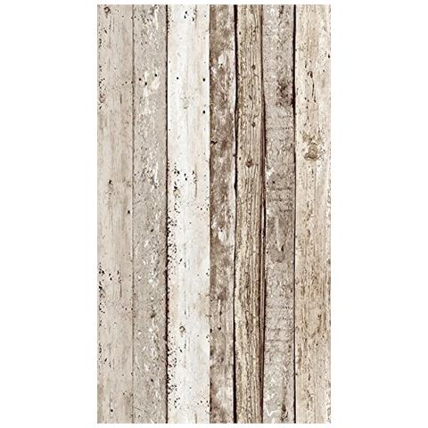 94219-2 Pannello Autoadesivo""vintage Shelves"", 35 X 250 Cm, Colore: Marrone / beige - Foto 1