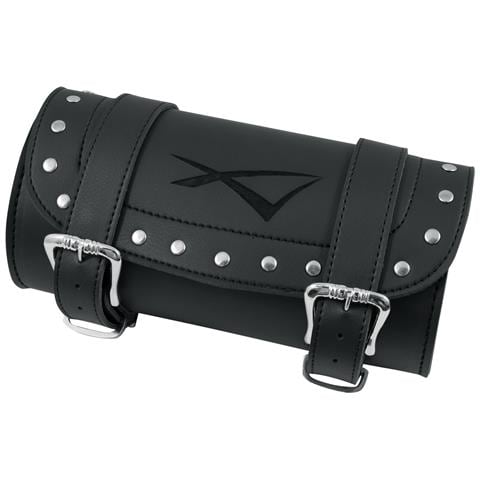 Porta Attrezzi Borsa Barilotto Forcella Moto Custom Bobber Nero - Foto 1