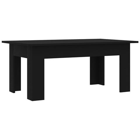 Tavolino da Salotto Nero 100x60x42 cm in Legno Multistrato - Foto 1