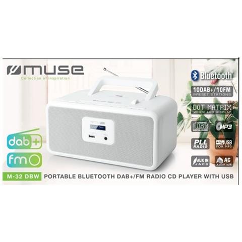 M-32 Dbw Radio Portatile Dab + Fm Cd Usb Bianco - Foto 12
