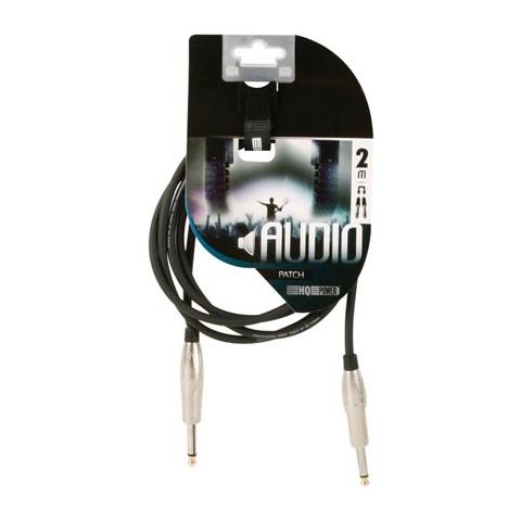 Cavo Patch Professionale 6.35mm / 6.35mm Maschio / Maschio da 2 m Nero - Foto 1
