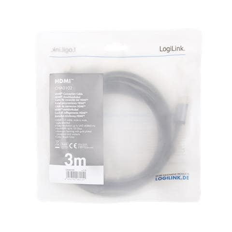 Cha0102 Cavo Hdmi 3 M Hdmi Tipo A (standard) Nero, Grigio - Foto 3