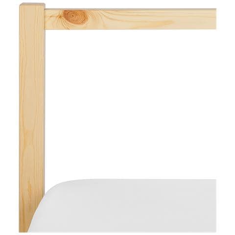 Letto Legno Di Pino Vannes 90 X 200 Cm Marrone Chiaro - Foto 2