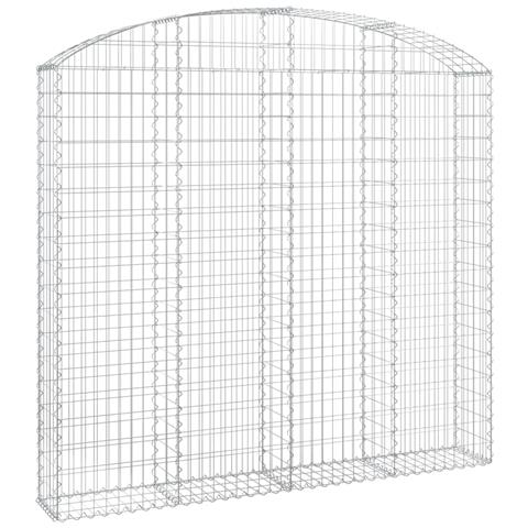 Cesto Gabbione Ad Arco 200x30x180/200 Cm Ferro Zincato - Foto 2