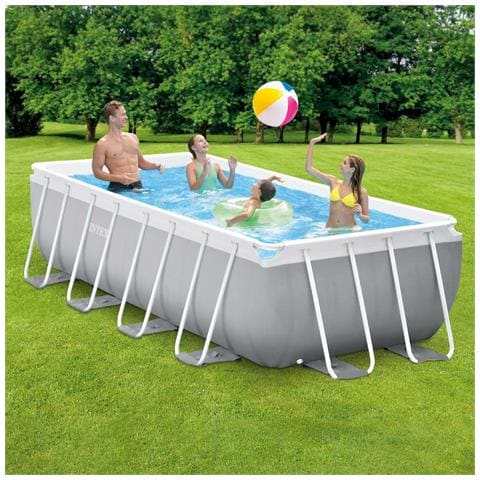 Piscina Rettangolare Con Struttura 400x200xh100 Cm Prism Frame 26788 - Foto 8