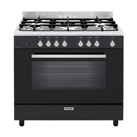 Cucina Elettrica GE960CVBK2 5 Zone Gas Forno Elettrico Multifunzione Catalitico Dimensioni 90 x 64.5 cm Colore Nero Serie Ligne Matrix - Foto 1
