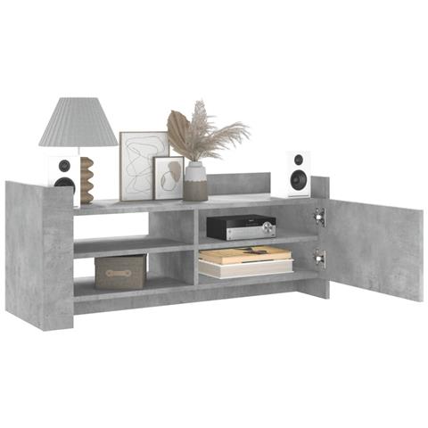 Mobile Per Tv Grigio Cemento 100x35x40 Cm Legno Multistrato - Foto 3