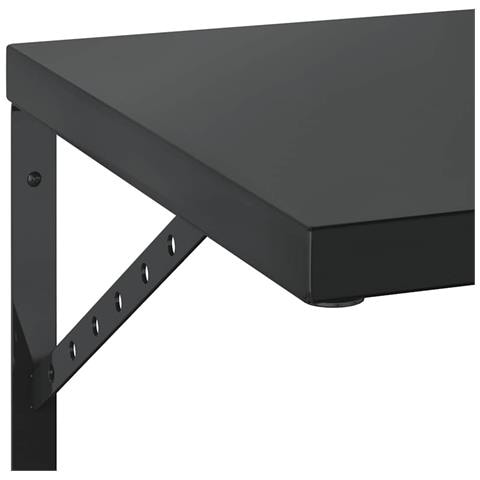 Mensole A Muro 2 Pz 75x40 Cm Nero In Acciaio Inossidabile - Foto 9