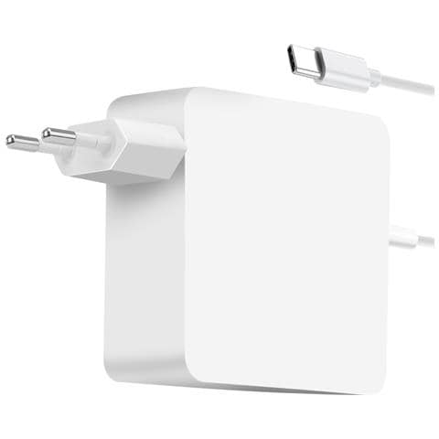Caricabatterie Da Muro Usb-c Per Macbook Carica Rapida 61w Cavo 1,7m, Bianco - Foto 1