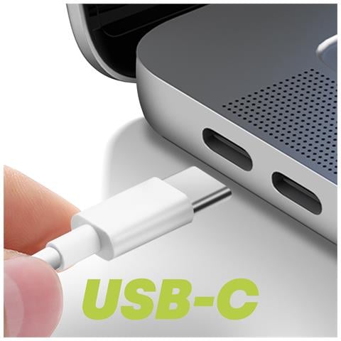 Caricabatterie Da Muro Usb-c Per Macbook Carica Rapida 61w Cavo 1,7m, Bianco - Foto 5