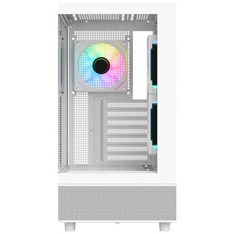 Case SHowbui 42B Tower / Micro-ATX / Mini-ITX 2 Porte USB 3.2 Gen 1 Colore Bianco - Foto 2