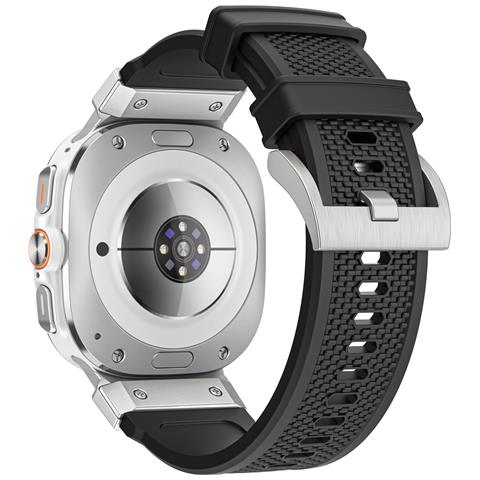 Cinturino Tattico Per Orologio Samsung Watch 7 Ultra Black+white - Foto 2
