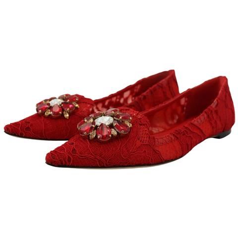 Mocassini Con Cristalli Rossi Di Taormina - Eu37/us6.5 - Foto 5