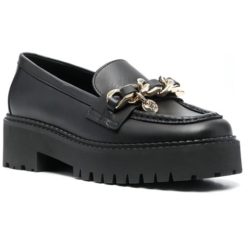 Chain Chunky Loafer Mocassino Pelle Scarpe Donna Nero Eu 41, Fw0fw06865 Bds - Foto 1