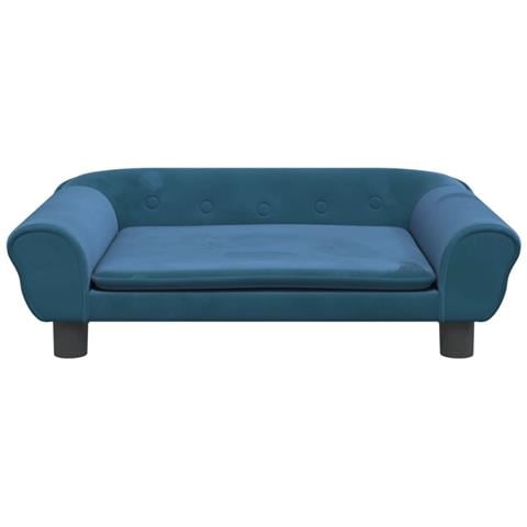 Divano per Bambini Blu 70x45x26 cm in Velluto - Foto 7