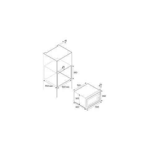 Forno Microonde F457PROMWSX con Grill Capacità 25 Litri Potenza 2500 W Colore Acciaio Inox - Foto 4