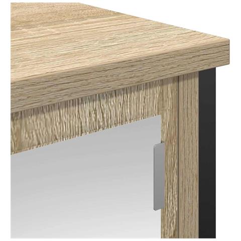 Pensile da Bagno con Specchio Rovere Sonoma 60x21x60 cm - Foto 2