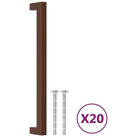 Maniglie Per Mobili 20 Pz Bronzo 224 Mm In Acciaio Inox - Foto 2