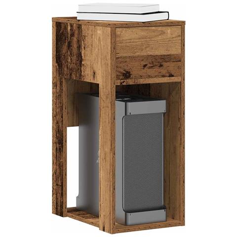 Supporto Per Computer A Torre Con Cassetto Antico 30x44x74 Cm - Foto 1