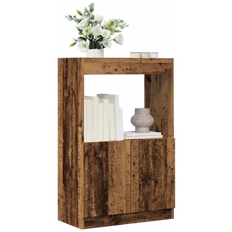 Credenza Legno Antico 63x33x100 Cm In Truciolato - Foto 1