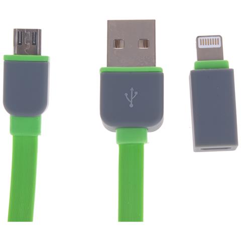 Dam Cavo Avvolgibile 2 In 1 4x1x12 Cm. Colore Verde - Foto 3