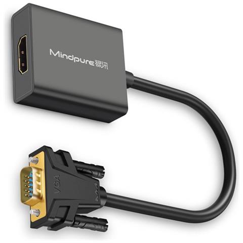 Adattatore Vga A Hdmi - Edizione Standard: Trasferimento Video Hd 1080p Con Audio - Foto 1