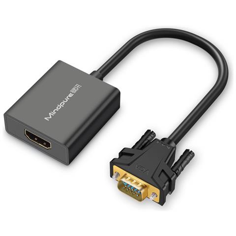 Adattatore Vga A Hdmi - Edizione Standard: Trasferimento Video Hd 1080p Con Audio - Foto 2
