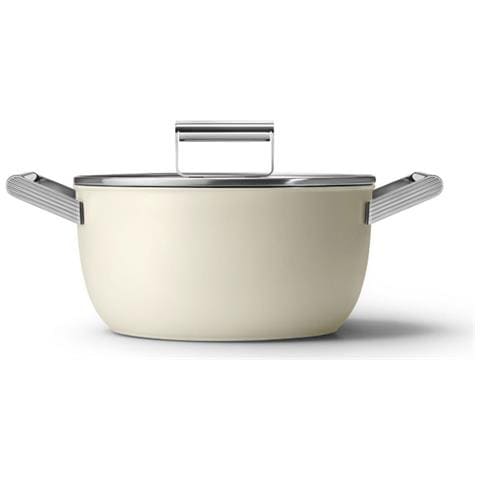 Pentola Color Crema Opaca Da 24 Cm + Coperchio - Csf2412crm - Foto 1