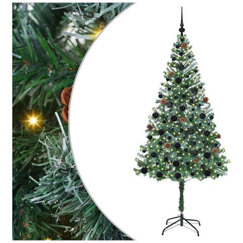 Albero di Natale artificiale Verde 180 cm PVC e Acciaio - Foto 1