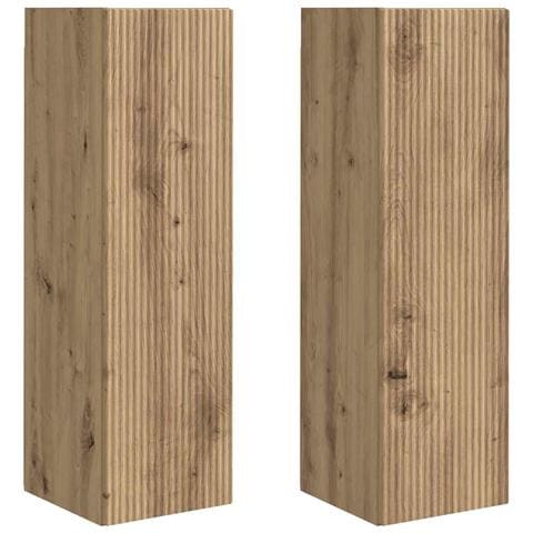 Mobile TV da parete 2 pcs Rovere Artigianale 30 x 31 x 100 cm - Foto 1