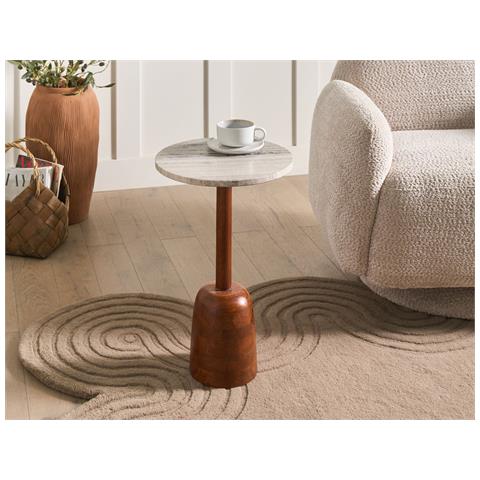 Tavolino Hartwell Legno Di Mango Marrone - Foto 1