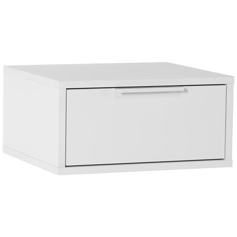 Comodino Sospeso Auri 1 Cassetti Colore Bianco - Foto 1