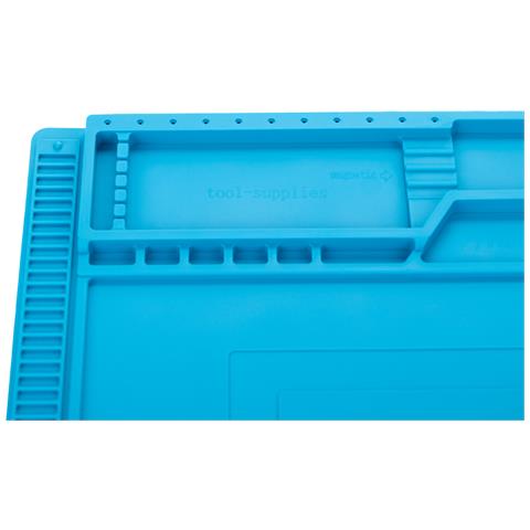 Mata In Silicone Per Saldatura Con Organizer 450x300mm - Resistente Al Calore 500°c | Antiscivolo, Esd, Ecologica | Per Elettronica E Riparazioni - Foto 2