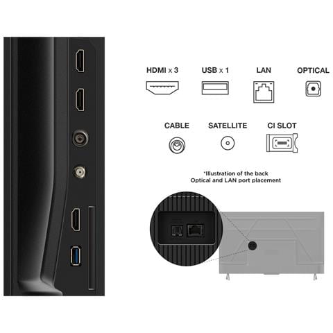 V6C 43V6C TV 109,2 cm (43") 4K Ultra HD Smart TV Wi-Fi Metallico 260 cd /m² - Foto 11