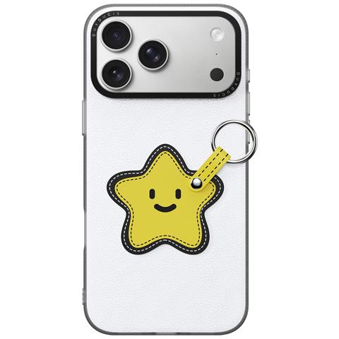 Cover per iPhone 17 Pro - PC+Pelle /PU, Bianco, Con Anillo - Foto 4