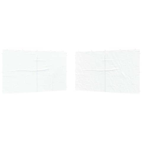 Parete per tenda da festa 2 pcs Bianco 400 x 195 cm - Foto 1