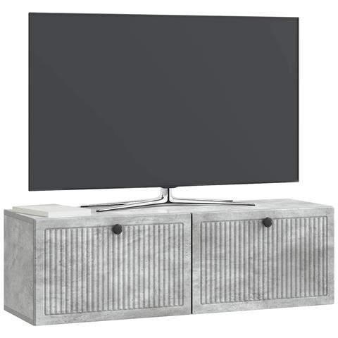 Mobile Porta TV da Muro Grigio Cemento 98 x 31 x 30 cm - Foto 2