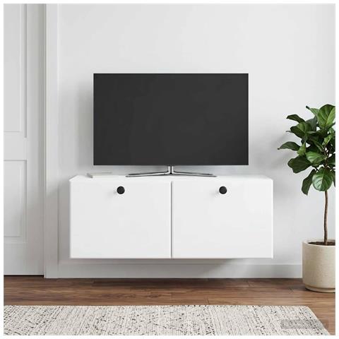 Mobile Porta TV da Muro 78,5 x 31 x 30 cm Bianco - Foto 2